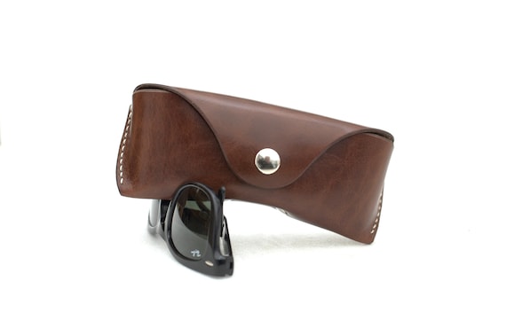 Leather Glasses case vegetable tanned leather