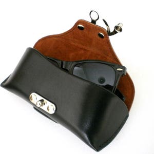 Leather Sunglasses case handcrafted image 2