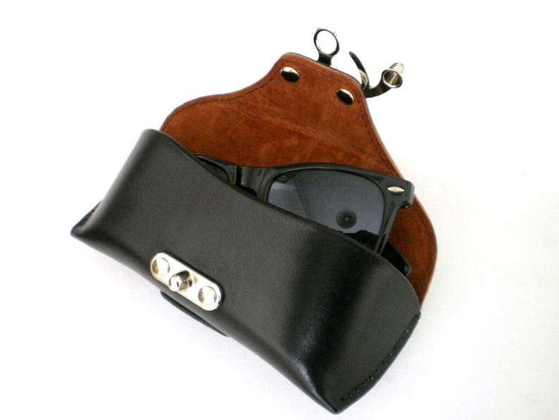 Leather Sunglasses case handcrafted image 2