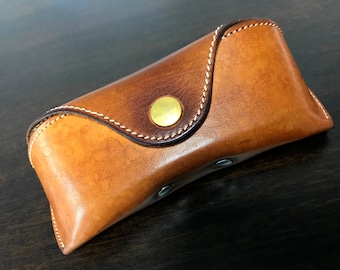 Estuche de cuero para gafas de sol, estuche para gafas, estuche rígido vintage para gafas de sol Ray Ban Wayfarer Aviator Persol