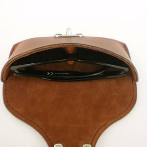 Leather Sunglasses case handcrafted image 4