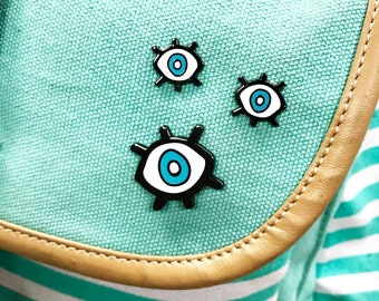 third eye enamel pin