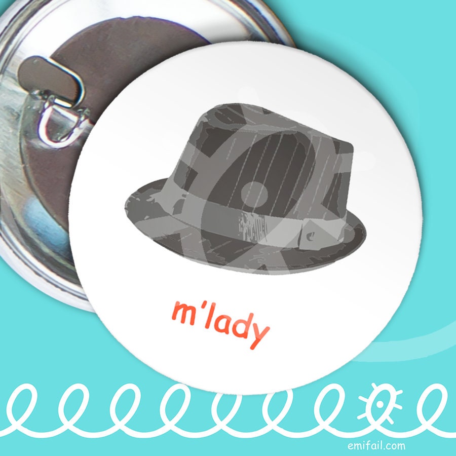 M'lady tips Fedora Etsy