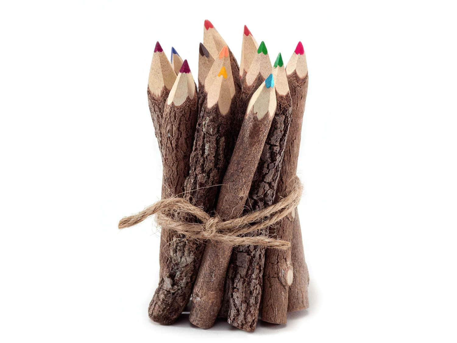 Twig Pencils Colored Pencils Wood Pencils Color Pencils Rustic