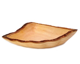 Handmade Mango Wood Bowl, Rustic Tree Bark Wood Centerpiece, Tree Bark Bowl, Rustic Centerpiece, Wood Serving Bowl, Shaped Bowl, Fruit Bowl