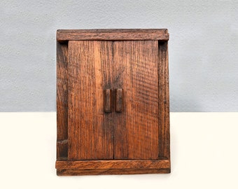Rustic Teak Wood Shutter Photo Frame 4x6, Country Decor, Wood Picture Frame, Wood Photo Frame, Table Photo Frame, 4x6 Tabletop Frame