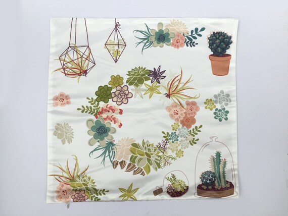 Cactus Pillow Cover Cactus Planter Cactus Decoration 18x18 Etsy