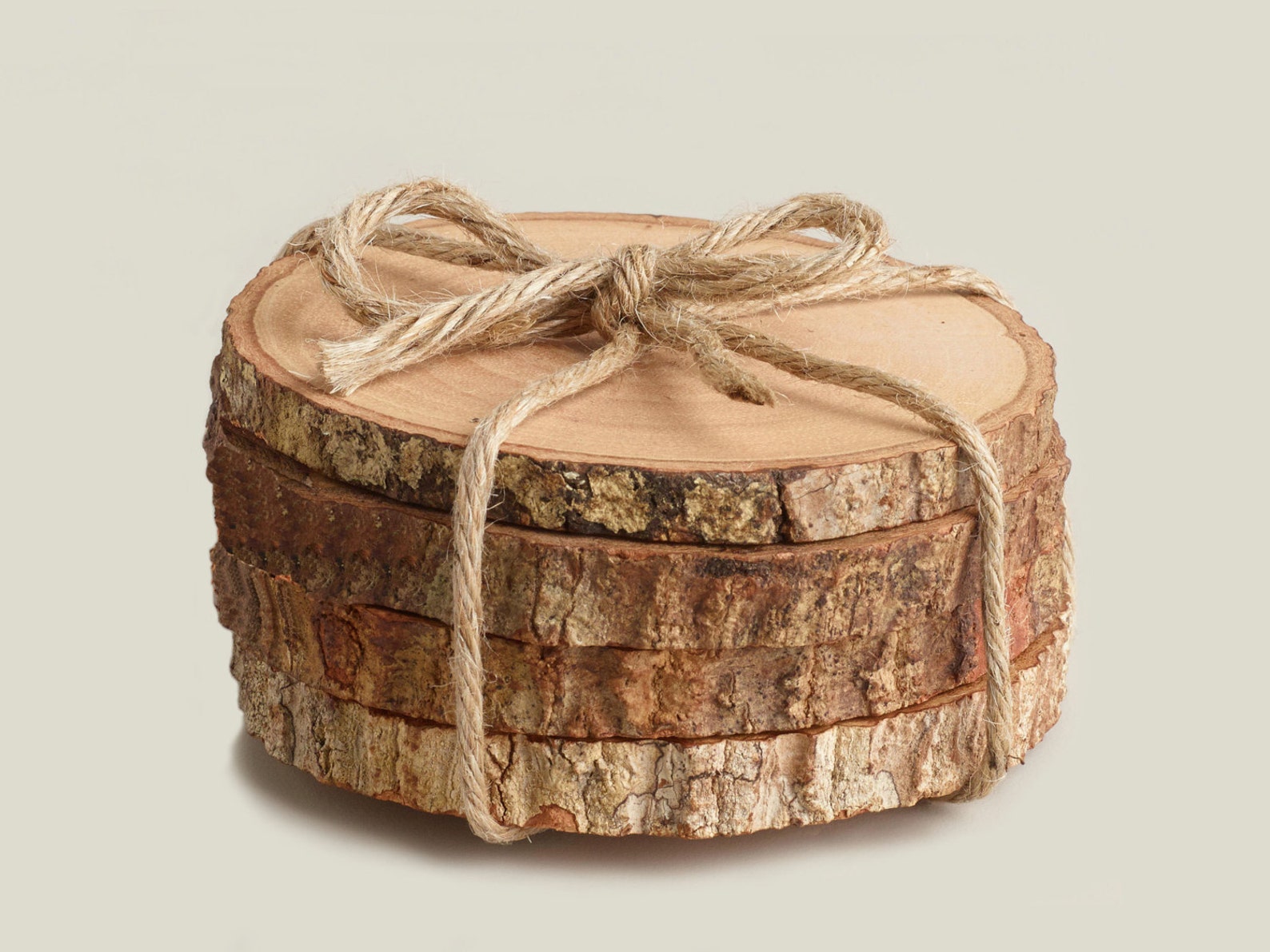 Round Wood Coasters Rustic Wooden Coasters Wood Slice Coasters Etsy