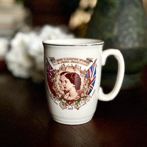 Vintage Queen Elizabeth II and Prince Philip Commemorative Mug