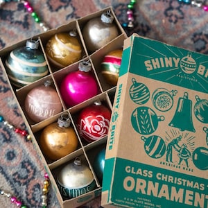 Vintage Assorted Small Christmas Ornaments - Box C