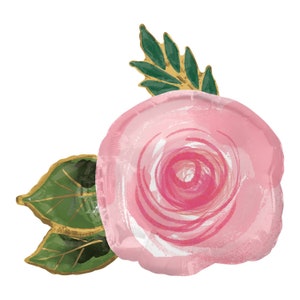 Jumbo Rose Balloon: 30&quot; Floral Party Decor