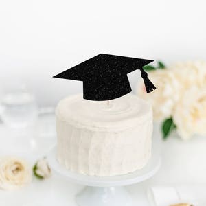 Grad Cap Cake Topper - Graduation Cake Topper - Graduation Decor - Congrats Cake Topper - Commencement Cake Topper - New Grad Decor