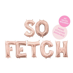So Fetch Balloon Banner - Mean Girls Theme Decor - Birthday Balloon Banner - Birthday Photo Wall - Congrats Banner - Bachelorette