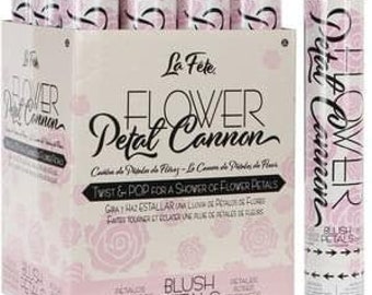 One Blush Flower Petal Cannon - 12" Tall - Wedding Flower Cannon - Twist and Pop - Engagement Party - Bridal Shower