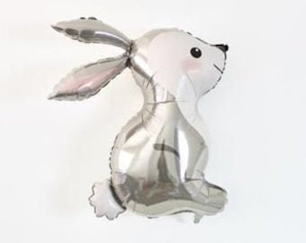 Woodland Bunny Ballon - 36 "Tall Balloon - Some Bunny Theme - Little Bunny Theme - Paasdecor - Bunny Themed Party Decor