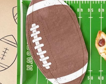 Servilletas con temática de fútbol - Juego de 24 - Decoración para fiestas con temática de fútbol - Fiesta de fútbol del domingo - Decoración para fiestas del Superbowl - Vajilla de fútbol