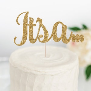 It's a... Topper - Gender Reveal Cake Topper - Baby Shower Party Prop -  It's a Girl - It's a Boy - Gender Reveal Party Decor