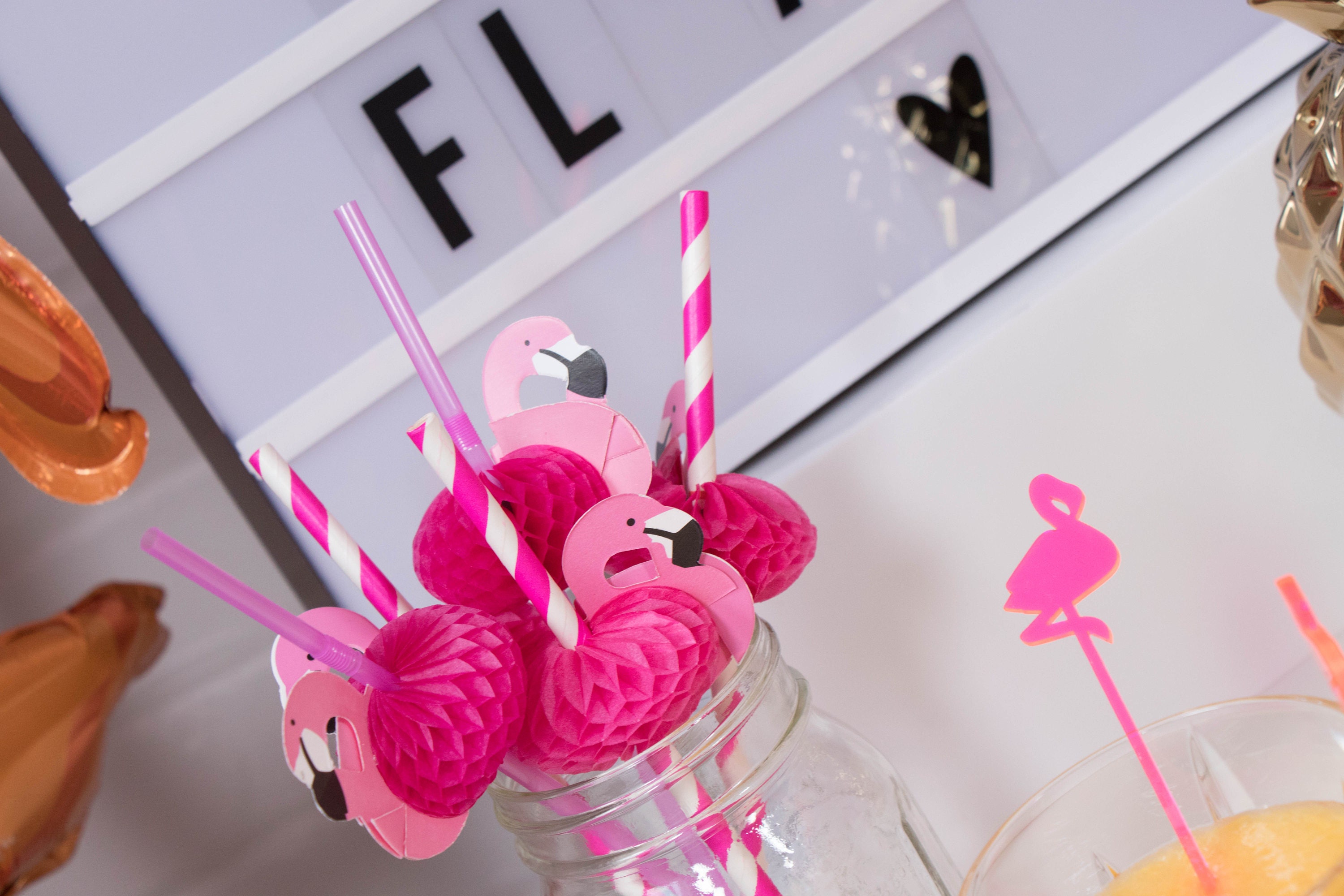 Honeycomb Flamingo Straws - Set of 12 – babytot