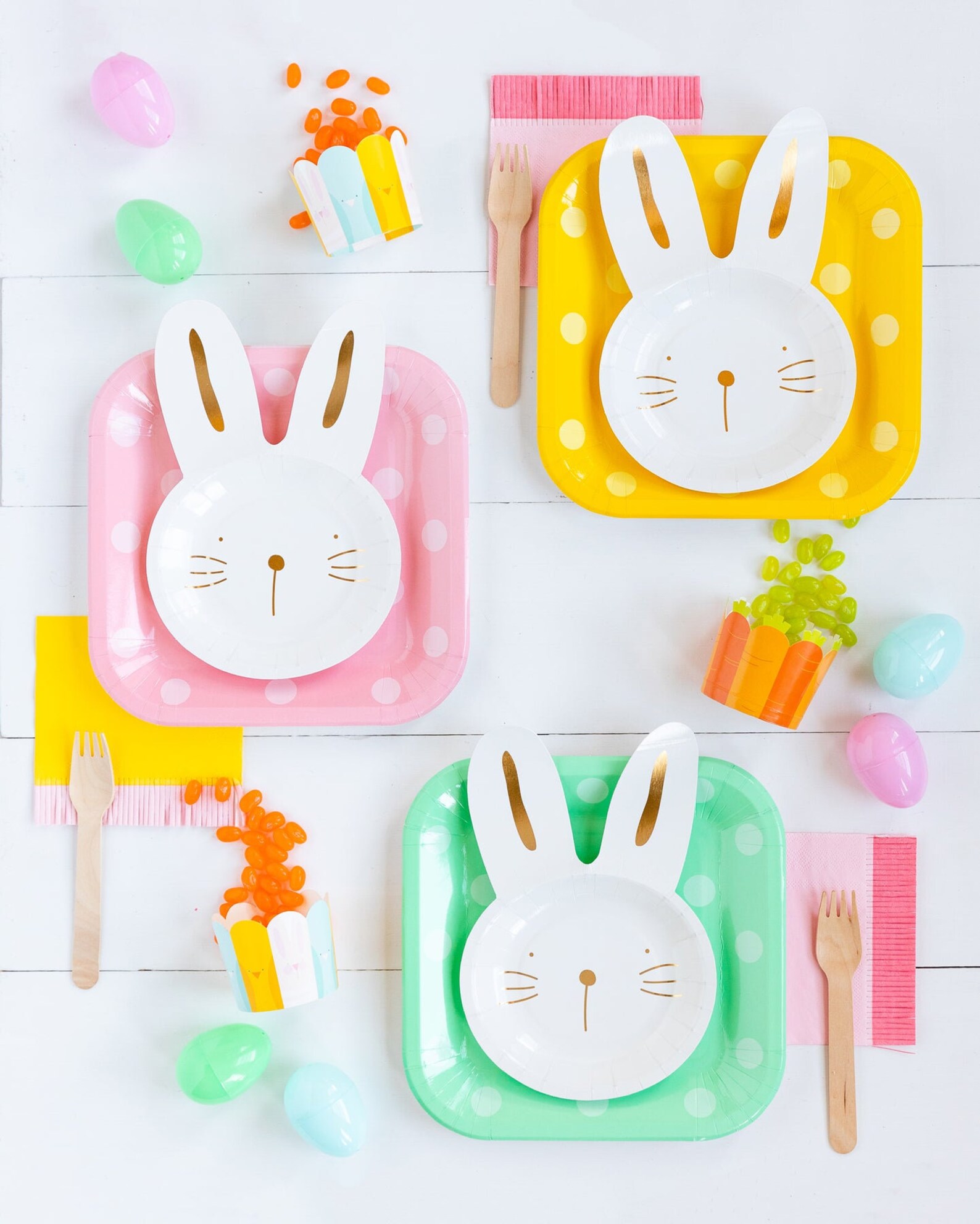 Bunny Paper Plates 9 Easter Bunny Plates Set of 8 | Etsy