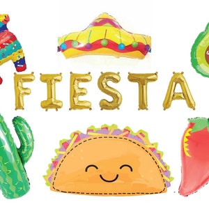 Fiesta Balloon Banner - Fiesta Decor - Fiesta Theme Party Decor - Fiesta Balloons - Cinco De Mayo Decor - Fiesta Birthday Decor