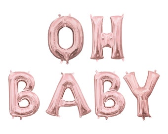 Oh Baby Balloon Banner - Baby Shower Balloons - Baby Shower Decor - Gender Reveal Party Decor - Gender Reveal Balloons - Baby Announcement