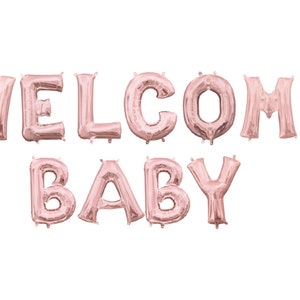 Welcome Baby palloncino Banner - Baby doccia palloncino Banner - nuovo annuncio del bambino - bambino doccia Decor - genere rivelano Decor - lettera palloncini