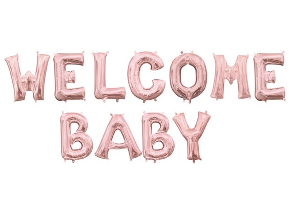Bienvenue Bebe Ballon Banniere Bebe Douche Ballon Banniere Etsy