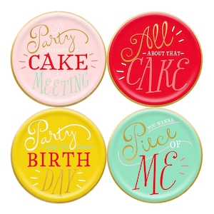 Bright Birthday Paper Plates - 7&quot; wide -  Birthday Party Tableware - Birthday Cake Plates - Sweet Table Decor - Birthday Paper Plates