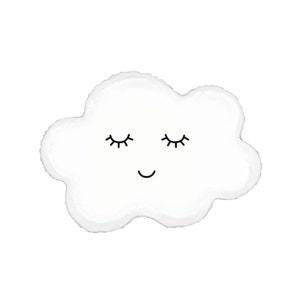 Smiling Cloud Balloon - 30&quot; - Rainbow Balloon - Pride Party - Unicorn Theme Party - Baby Shower Decor - Baby Shower Balloon - Bridal Shower