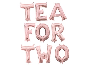 Tea for Two Balloon Banner - Tea Party Theme - Bridal Shower Tea Party - Second Party Decor - 2nd Birthday Balloons -2nd Birthday Photo Wall
