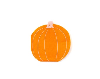 Pumpkin Shaped Napkin - 25 Napkins Per Set - Halloween Napkin - Halloween Dinner Party - Halloween Tableware