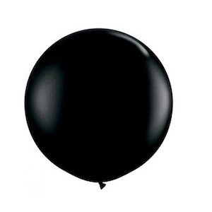 36" Black Latex Balloon - Qty 1 - Wedding Decor - Giant Balloon - Smash Cake Photo Prop - Engagement Party Decor - New Year's Eve Balloon
