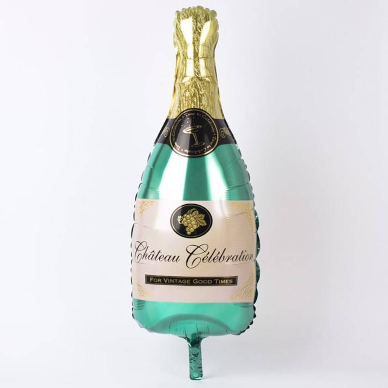 Giant Champagne Bottle Balloon 36 Balloon NYE Party Etsy