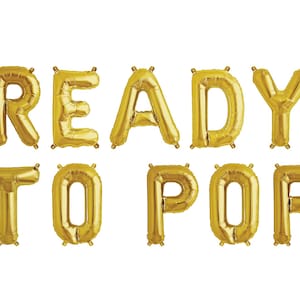 Ready to Pop Balloon Banner - Baby Shower Decor - Baby Shower Balloons - Ready to Pop Theme Decor - Pregnancy Announcement - Gender Reveal