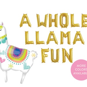 Un intero llama divertente palloncino - Fiesta Decor - Cinco de Mayo tema decoro - Llama Party Decor - Kid&#39;s Birthday Decor - Alpaca My Bags Tema