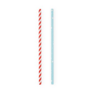 Fourth of July Paper Party Straws - Set of 12 - Stars and Stripes Straws - Cocktail Straws - 4th of July Party Decor - USA Party Decorations