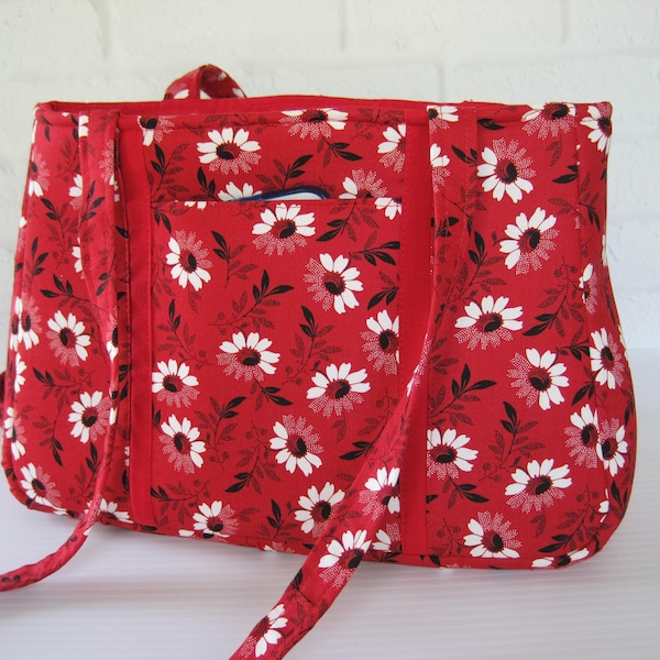 Red Shoulder Bag Etsy