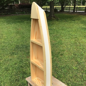 Canoe Shelf, Row Boat Shelf, Boat Shelves for Home Decor
