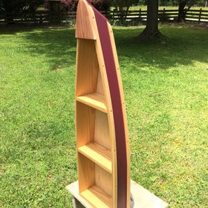Solid Cedar Canoe Shelf, Boat Shelves, Row Boat Skiff Boat Shelf for Rustic Home Decor