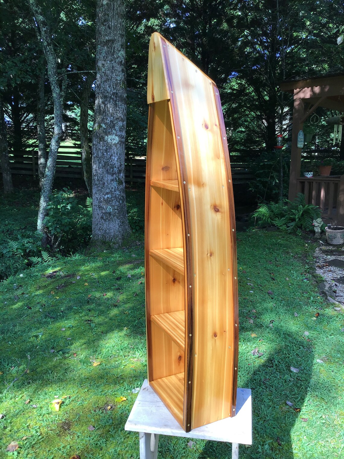 Solid Cedar Wooden Boat Shelf Rowboat Shelf Canoe Shelves Etsy
