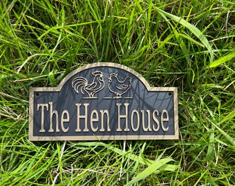 The Hen House Yard Signs Chicken coop fluffybutts Name plate Sign Stable Door Stall/Barn Horse/Pony Name plate Sign
