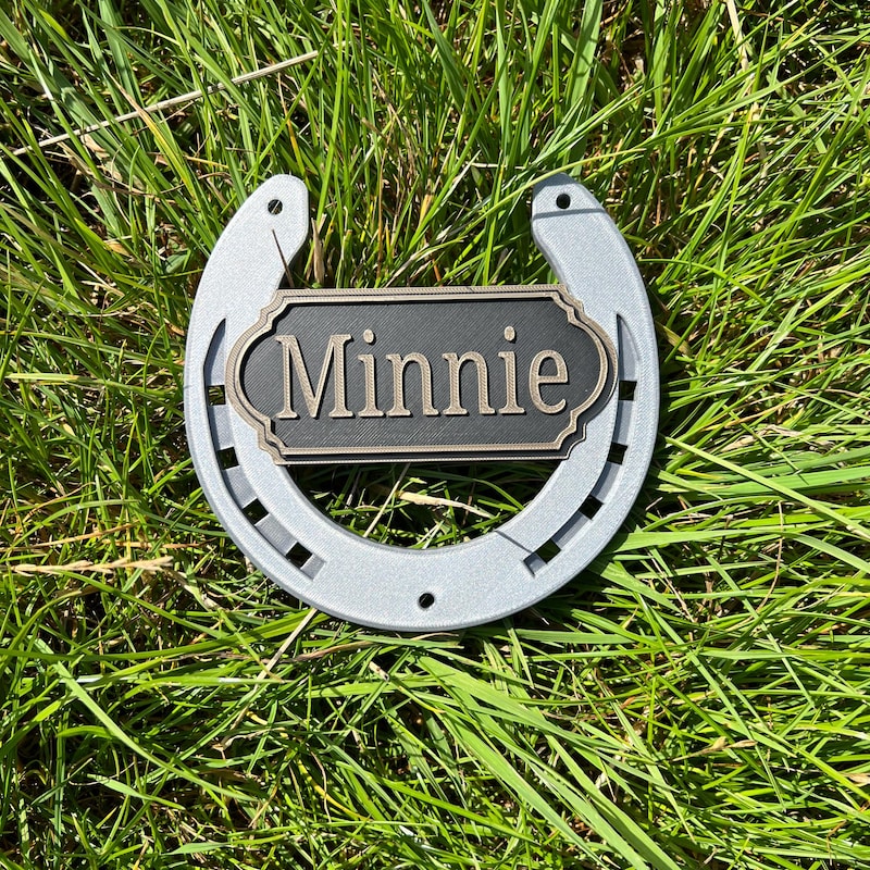🎁Buy 2 FREE SHIPPING🎁 Personalized Horseshoe Stable Name plate Sign Stable Door Stall/Barn Horse/Pony Name plate Sign