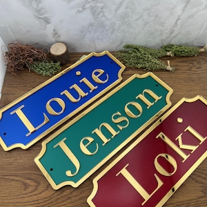 Stable Name Plate/plaque Add On Traditional w/modern twist Design Stable Door Sign Stall/Barn Horse/Pony Personalised Custom NEW COLOURS image 17