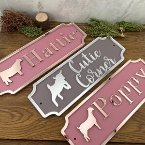 Stable Name Plate/plaque Add On Traditional w/modern twist Design Stable Door Sign Stall/Barn Horse/Pony Personalised Custom NEW COLOURS image 20