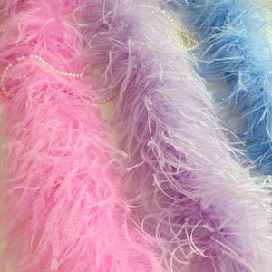 dicke Straußenfederboa für Hutmacherarbeiten, Kleid, Couture, Tanzkostüm