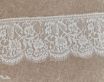 3 Yards chantilly Spitze trim mit Fransen Kanten, Französisch Spitze trimmen