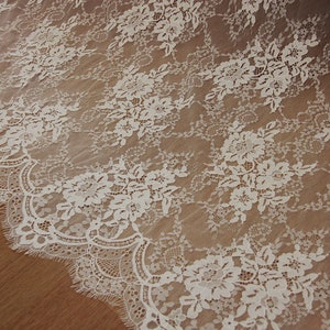 1 yard Chantilly lace fabric