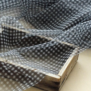 6 Colors Mesh Fabric With Little Checks , Checked Tulle Fabric , 1.5 ...