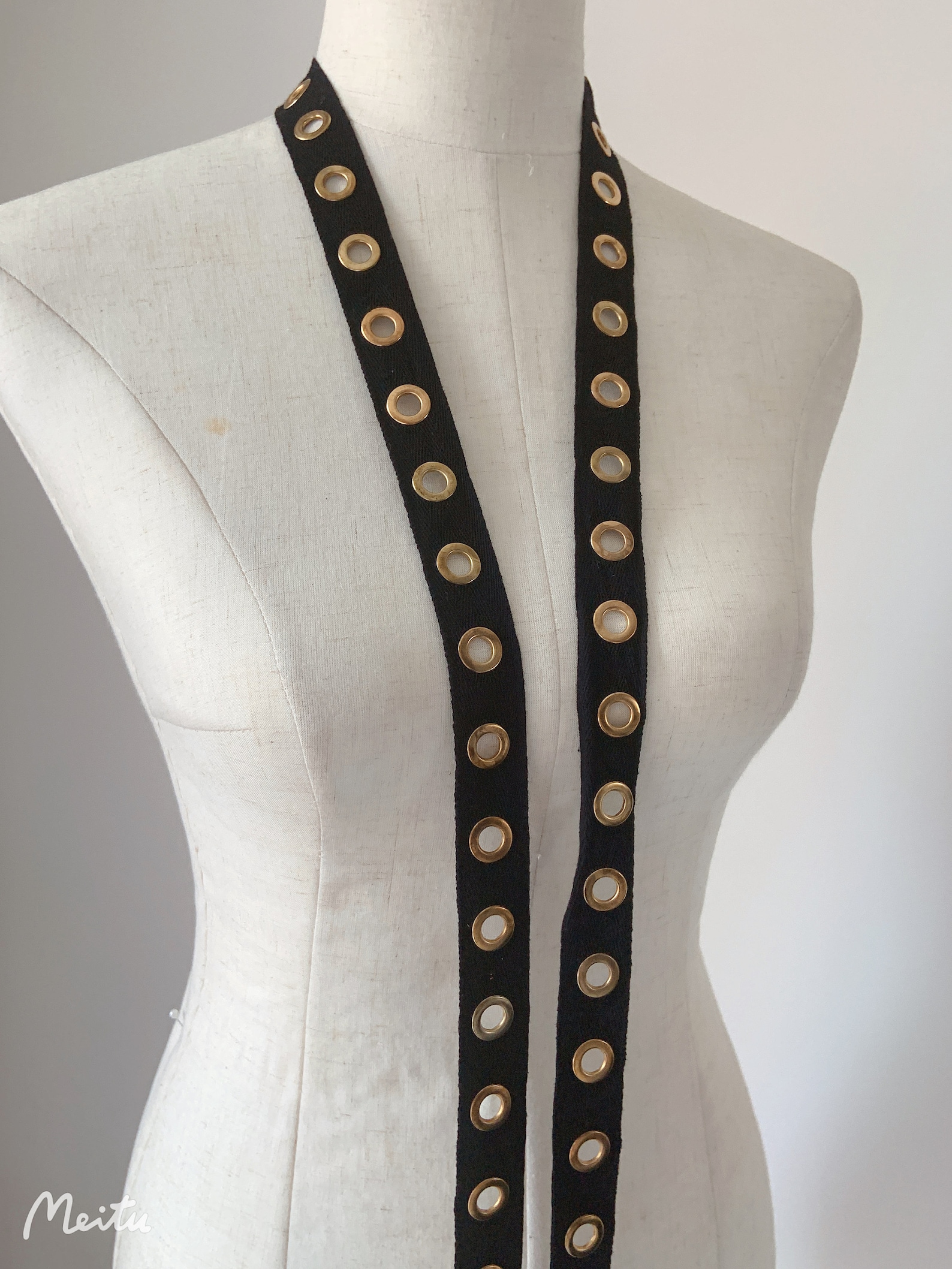 5 yards Black Grommet Tape / 0.98 100 Cotton Twill Etsy