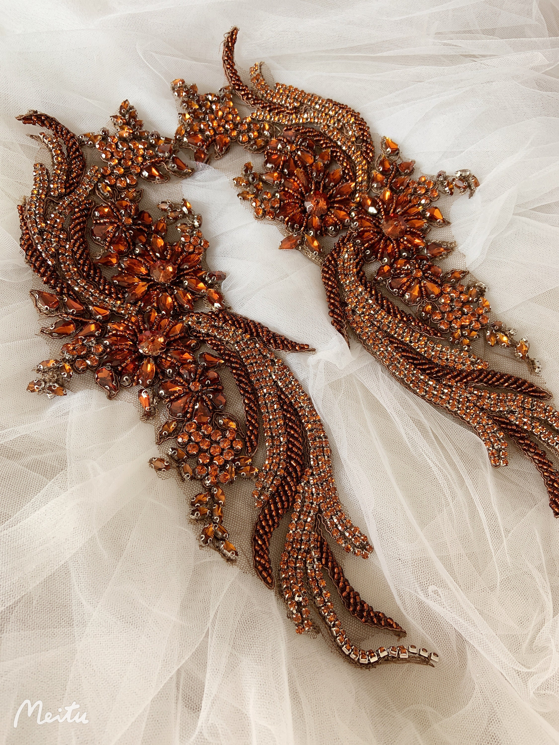 Brown Applique Dress - Etsy